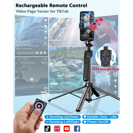 Kit Vlogging iPhone/Android - Trépied Auto 63, Micros WiFi