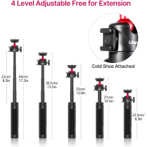ULANZI MT-16 Mini Tripod with 4-Level Extends, 360° Ball Head & Cold Shoe ULANZI MT-16 Mini Tripod with 4-Level Extends, 360° Ball Head & Cold Shoe
