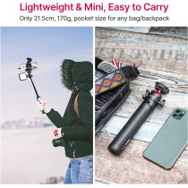 ULANZI MT-16 Mini Tripod with 4-Level Extends, 360° Ball Head & Cold Shoe ULANZI MT-16 Mini Tripod with 4-Level Extends, 360° Ball Head & Cold Shoe
