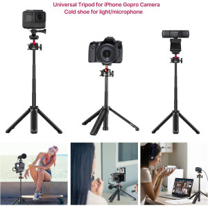 ULANZI MT-16 Mini Tripod with 4-Level Extends, 360° Ball Head & Cold Shoe