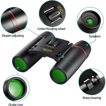 POLDR 12x25 Compact Pocket Binoculars for Adults & Kids – Bird Watching, Concerts
