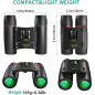 POLDR 12x25 Compact Pocket Binoculars for Adults & Kids – Mini Bird Watching, Concert, Theater, Opera Viewer