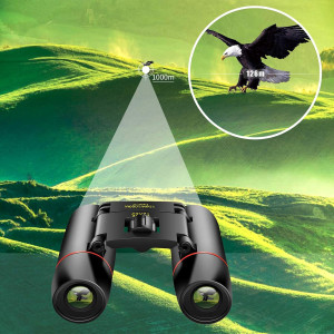POLDR 12x25 Compact Pocket Binoculars for Adults & Kids – Bird Watching, Concerts