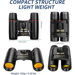 Compact HD Binoculars for Adults & Kids – Portable, Lightweight & Foldable