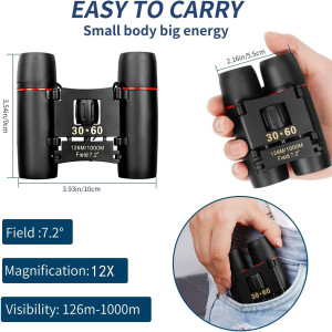 Compact HD Binoculars for Adults & Kids – Portable, Lightweight & Foldable