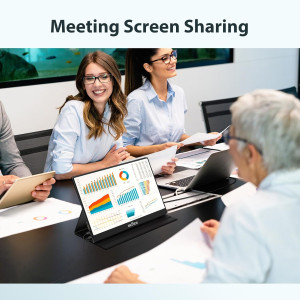 InnoView 15.6 FHD Portable Monitor - HDMI, USB-C, Built-in Speaker