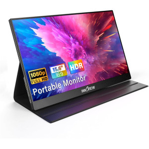 InnoView 15.6 FHD Portable Monitor - HDMI, USB-C, Built-in Speaker