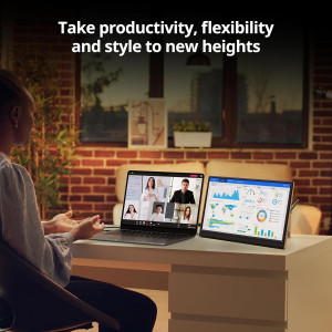 15.6 Portable 1080P USB-C HDMI Ultra-Slim Monitor for Gaming & Travel