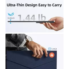 Ingnok Écran Portable 15,6 FHD IPS Ultra Slim avec Support Réglable, USB-C, Parfait Voyage et Bureau