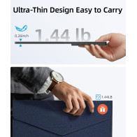 Ingnok 15.6 FHD Portable Monitor – Ultra Slim, USB-C & Adjustable Stand