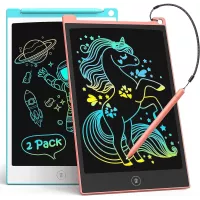 Tablette d'Écriture TECJOE 8,5 Colorée pour Enfants, Cadeau Anniversaire et Noël, Jeux de Voyage