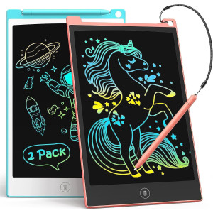 TECJOE 8.5 LCD Writing Tablet for Kids – Colorful Doodle Board Gift
