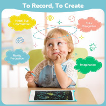 TECJOE 8.5 LCD Writing Tablet for Kids – Colorful Doodle Board Gift