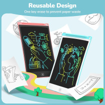 TECJOE 8.5 LCD Writing Tablet for Kids – Colorful Doodle Board Gift