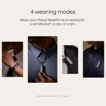 Enregistreur Vocal AI Plaud NotePin - 64GB, Multilingue