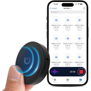 132G Voice Activated Recorder - 100H Portable Audio with AI Noise Reduction