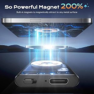 Magnetic Voice Activated Recorder 64GB - 7000Hrs, DSP 5.0 AI Noise Cancel