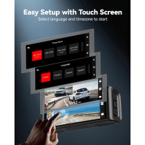 Caméra Tableau de Bord REDTIGER 4K Avant et Arrière GPS WiFi