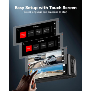 Caméra Tableau de Bord REDTIGER 4K Avant et Arrière GPS WiFi