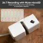 WYZE Cam Pan v3 - Caméra de sécurité Wi-Fi 1080p IP65, vision nocturne couleur, audio bidirectionnel, 2-pack