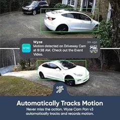 Caméra WYZE Cam Pan v3 1080p Wi-Fi IP65 2-Pack - Alexa