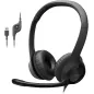 Casque Logitech H390 avec Micro USB, Micro Réducteur de Bruit pour PC, Jeux et Réunions - Noir