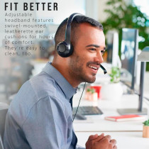 Logitech H390 USB Wired Headphones with Noise-Cancelling Mic - Black