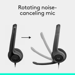Casque Logitech H390 USB avec Micro Anti-Bruit Noir