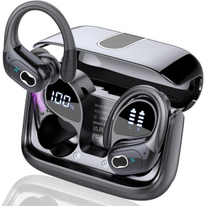 Écouteurs Bluetooth 5.4 Sport 75h, IPX7, Micro Anti-Bruit