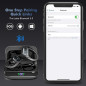 Wireless Bluetooth 5.4 Earbuds with Noise Cancellation, 75hr Playtime, LED Display, IPX7 Waterproof for Sports