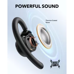 Ecouteurs sans fil Soundcore V20i Open-Ear, Confort Ultra, Son Puissant, Appels Clairs, IP55, 36h, Bluetooth 5.4