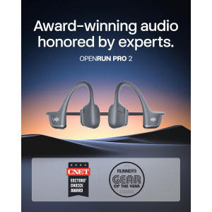 SHOKZ OpenRun Pro 2: Wireless Bone Conduction Sport Headphones with Deep Bass