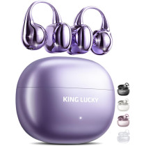 Écouteurs King Lucky Bluetooth 6.0 Sans Fil, IPX5, 50H, Violet