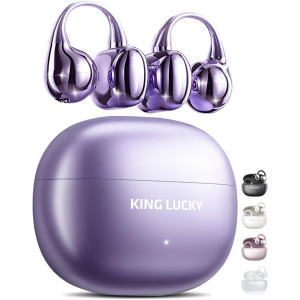 Écouteurs King Lucky Bluetooth 6.0 Sans Fil, IPX5, 50H, Violet