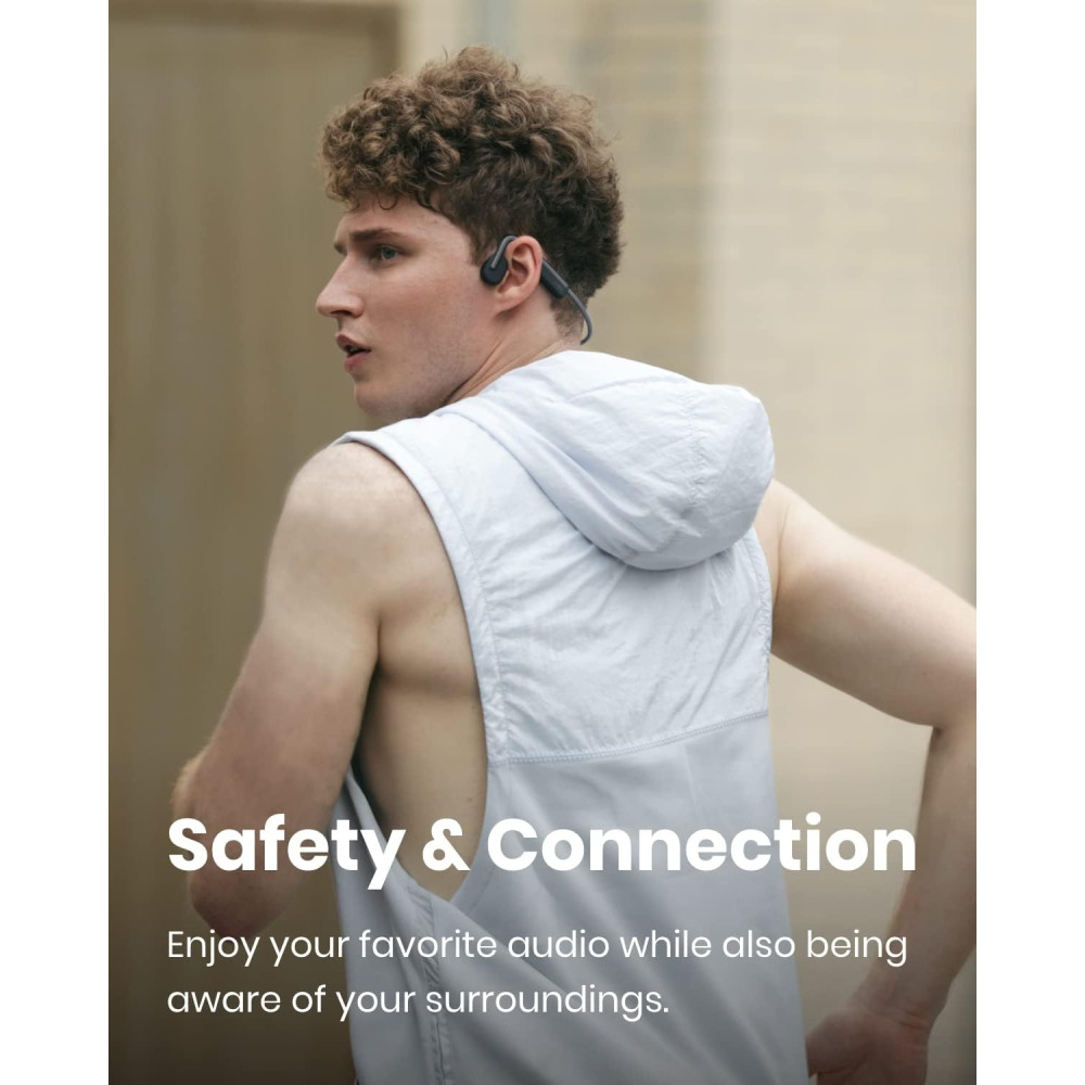 SHOKZ OpenMove - Casque Sport Bluetooth Conduction Os Gris