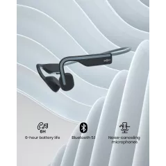SHOKZ OpenMove - Casque Sport Bluetooth Conduction Os Gris