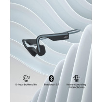 SHOKZ OpenMove Open-Ear Bluetooth Sport Headphones – Sweatproof & Wireless