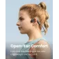 SHOKZ OpenMove Écouteurs Sport Bluetooth à Conduction Osseuse Sans Fil, Résistants à la Transpiration, Gris