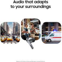 Samsung Galaxy Buds 3 Pro AI Wireless Earbuds, Noise Cancelling, Silver