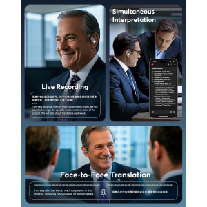 AI 144-Language Translation Earbuds – Real-Time Translator for Travel & Learning