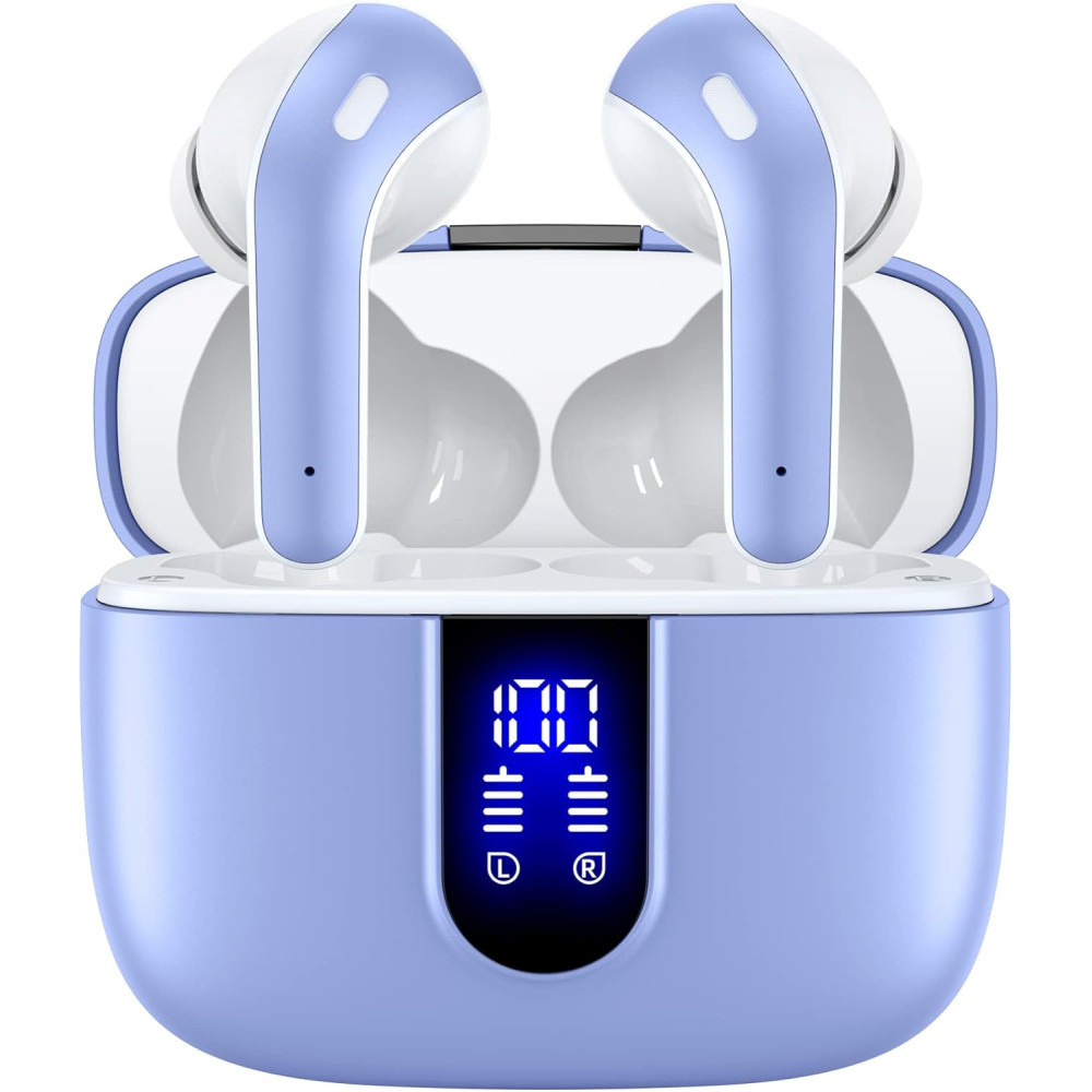 TAGRY True Wireless Bluetooth Earbuds 60H Playtime IPX5 Waterproof Case