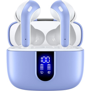 TAGRY True Wireless Bluetooth Earbuds 60H Playtime IPX5 Waterproof Case