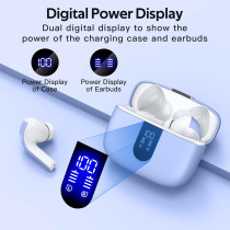 TAGRY True Wireless Bluetooth Earbuds 60H Playtime IPX5 Waterproof Case