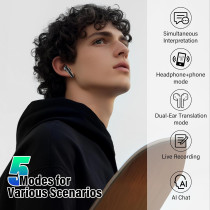 AI Translation Earbuds: 144-Language Real-Time Translator for iPhone & Android