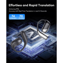 AI 144-Language Real-Time Translation Earbuds – 3-in-1 Travel Device