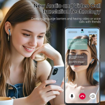 Real-Time AI Translation Earbuds – 3-in-1 Bluetooth 5.3, 164 Languages