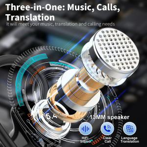 AI Translation Earbuds: 164 Languages, Real-Time, No Subscription, 50H Battery