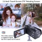 Caméra Caméscope ORDRO HDV-V12 1080P Vision Nocturne HD avec Carte 16Go et 2 Batteries