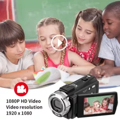 Caméra Vidéo HD ORDRO V12 1080P Vision Nocturne 16Go