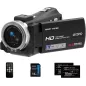 Caméra Caméscope ORDRO HDV-V12 1080P Vision Nocturne HD avec Carte 16Go et 2 Batteries